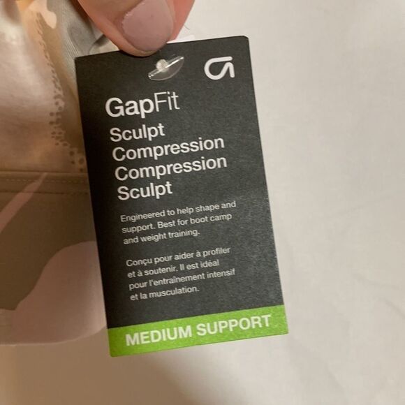 Gap Fit Sculpt Compression Camouflage Sports Bra - Picture 5 of 7